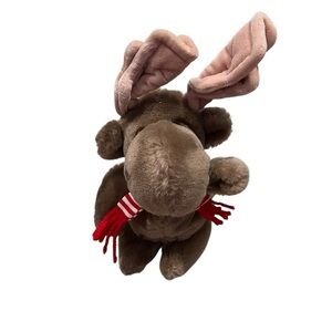 Vintage Garz Bros Moose Plush Kerins Collection Stuffed Animal Scarf